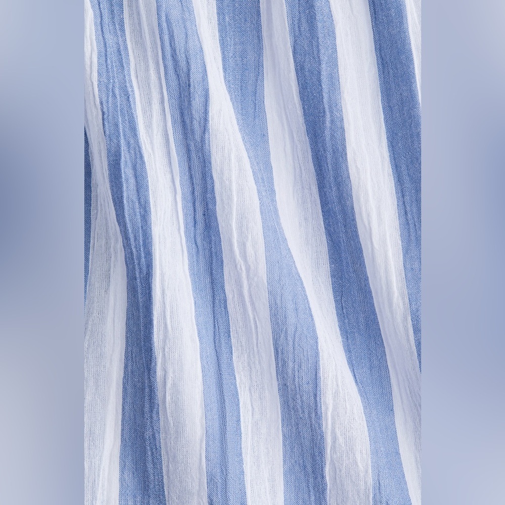 H&M COTTON BEACH SHORTS blue and white striped - Picture 3 of 9